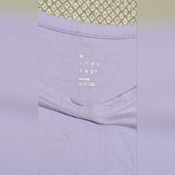 A New Day Lavender Puff Sleeve Top - Picture 7 of 10